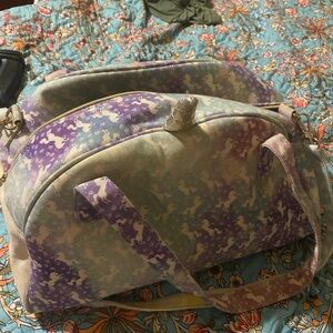 Under One Sky Purple and Cream Unicorn Bag with small unicorns all over